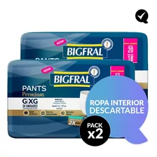 Pack X2 Ropa Interior Desc. Bigfral Pants Premium X 20 G- Xg