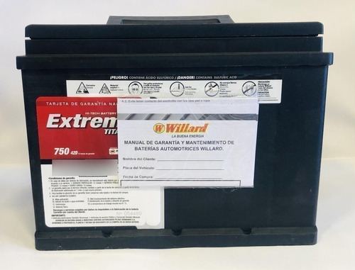 Bateria Willard Extrema 42d-750 Kia Carens Rs Campero Foto 5