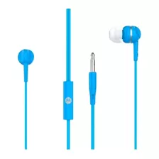 Auriculares Motorola In-ear Earbuds 105 Con Microfono Color Celeste