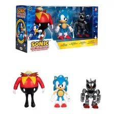 Figura De Acción Sonic The Headheog 3 Pack Original 