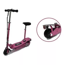 Patineta Scooter Eléctrica Monopatín Teksilver Silla Niños