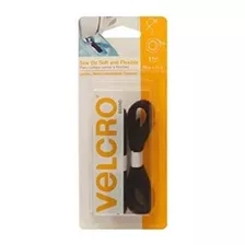 Cinta De Velcro Suave Y Flexible Para Coser, Color Negro, 5/