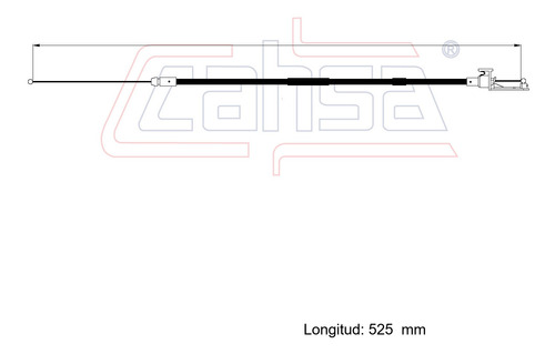 Cable Liberador Cofre A Para Vw Polo 2013 2019 1.6l Cahsa Foto 2