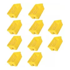 Kit 10 Caixas De Embutir Retang Amarela 4x2 - Tramontina Cor Amarelo