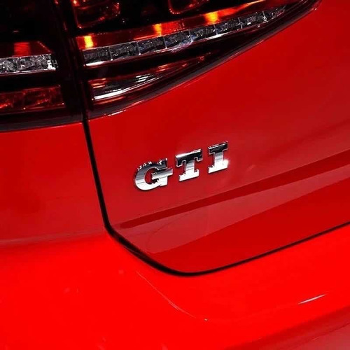 Emblema Volkswagen Golf Gti Cromo/rojo Mk3 Mk4 Mk5 Mk6 Mk7 Foto 3