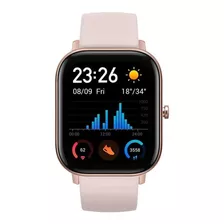 Smartwatch Amazfit Fashion Gts 1.65 Caja De Aleación De Aluminio Y Polímero Rose Gold, Malla Rose Pink De Silicona A1914