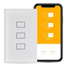 Domotica Broadlink Tc2 3 Gang, Interruptor Táctil Triple