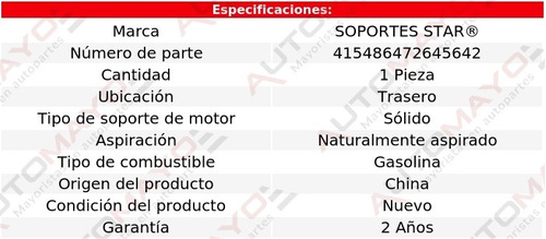 Soporte Tacn De Motor Tras Fiat 600 0.6l L4 53-61 Foto 2