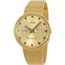 Relogio Mido M842932213 Commander I Automatico Dourado