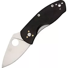 Spyderco Ambitious Black G-10 Plainedge Knife