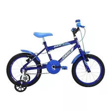 Bicicleta Infantil Infantil Cairu Racer Kids Aro 16 Freios V-brakes Cor Azul Com Rodas De Treinamento
