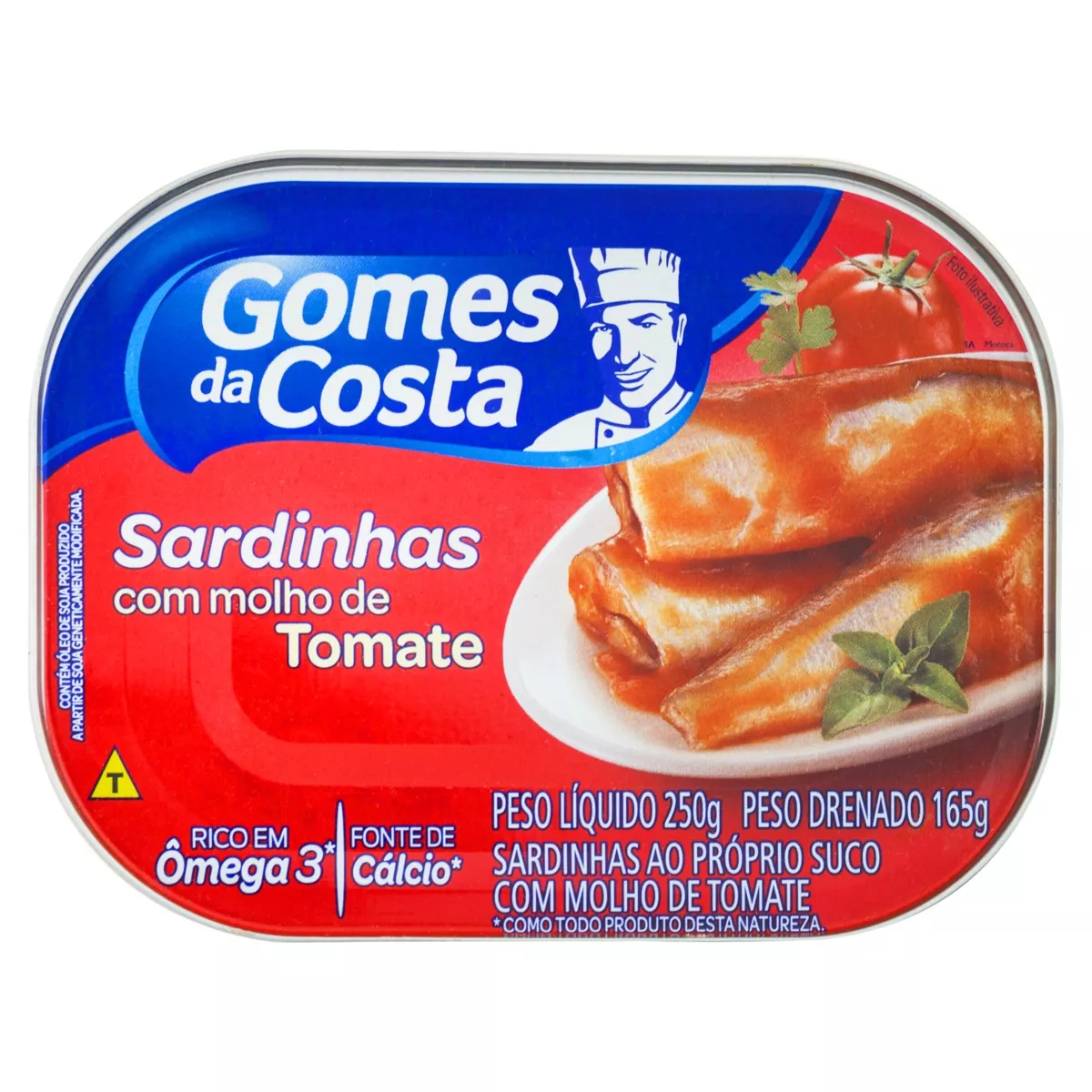 Sardinha Com Molho De Tomate Gomes Da Costa Lata 165g Embalagem Econômica