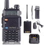 1 Comunicador De Radio Ht Dual Band Uhf Vhf Uv-5r Fm Fone 1