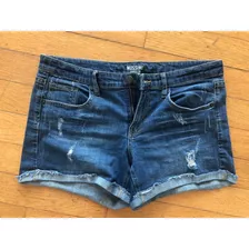 Short De Jean Mossimo Gastado Azul Importado 