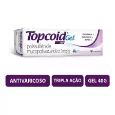 Topcoid Gel 500 40g Tratamento Inflamações Varizes Hematomas