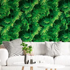 Papel De Parede Plantas Verde Efeito 3d Tuia Hilandesa 15m