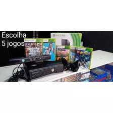 Xbox 360 Slim Kinect E Jogos Com Garantia E Nf-e