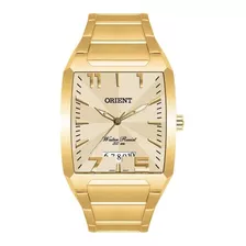 Relógio Orient Masculino Ref: Ggss1007 C2kx Retangular Dourado