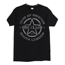 Polera The Clash Guns Of Brixton Grayscale Punk Abominatron