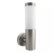 Luminario Pared Cilindro Vertical Satín Exterior E26 Acero Artlite Ade-017