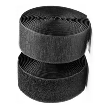 Velcro Contactel Negro 10cm Rollo 25 Mts Gancho Y Felpa