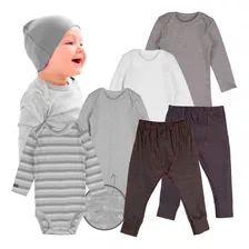 Conjunto Bebe Tipo Carters Kit Body Qualidade Premium 6 Peçs