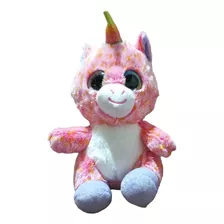 Peluche Unicornio Ty Ojos Brillantes Suavecito 20 Cm 