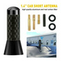 1x Carbon Fiber Shark Fin Car Roof Antenna Radio Fm/am Si Mb