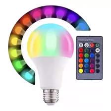 Lampara Foco Led Inteligente Efecto Colores Rgb Con Control