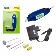 Mini Furadeira Drill 7 Acessórios 12v + Fonte Bivolt