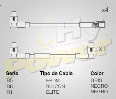 Jgo Cables Buja Epdm Para Skoda Favorite 1.3l 4cil 1992 Foto 2