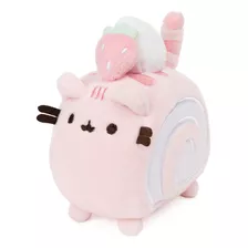 Peluche Gund, Pusheen Rollito De Fresa, De 10 Cm