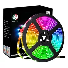 Tira Led Rgb 5050 Kit 5 Metros 16 Colores Con Control- Dosyu