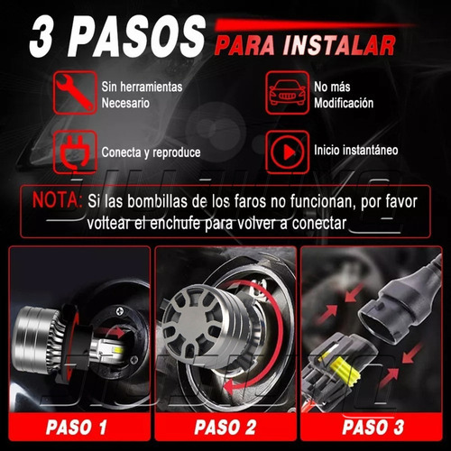 1 Kit De Faros Led 40000lm Para 2021 Nissan Nv3500 Nv350 Foto 8
