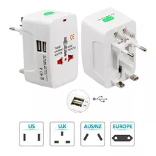 Adaptador De Tomada Europeu Universal Com Usb 