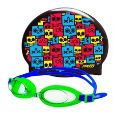 Kit Antiparra Speed Fun Natacion + Gorro Silicona Niños Jr