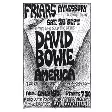 Poster Vintage David Bowie Cartaz 30x42cm Plastificado