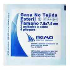 Gasa No Tejida Estéril 7,5 X 7,5 Caja De 50 Unidades Nemo