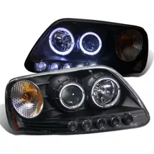 Faros 97-03 Ford F150/97-02 Expedition Led Angel Chrome