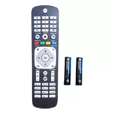 Controle Remoto Compatível Smart Tv Philips 42pfg6519 Pilhas