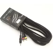 Cable Parquer Rca Macho A Mini Plug Stereo 10 Metros