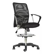  Silla De Oficina Alta Vero Cajera - Ergoclass® Color Negro