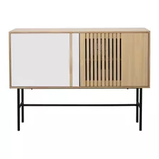 Aparador Rack Bargueño Living Comedor kobe 110x35x80 Backup