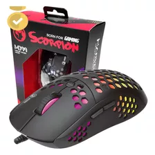 Mouse Optico Gamer Marvo 6400dpi 6 Botones 3d Led De Colores