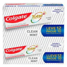 Pasta De Dentes Infantil Colgate Total 12 Clean Mint Em Creme Sem Glúten Pacote X 12