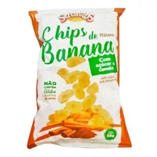 Salgadinho Chips De Banana Com Açucar E Canela 50g