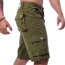 Kit 10 Bermudas Cargo Masculinas Coloridas Atacado Baratas