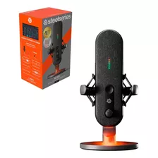 Microfono Gamer Steelseries Alias Usb C Condensador Color Negro