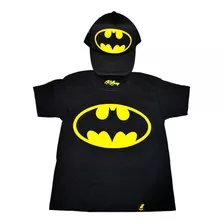 Playera Niño Batman Combo Con Gorra Superheroe Killroy