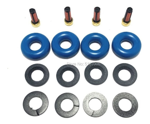 4x Kit Empaques Filtro O-ring Inyector Cx7 Mazda 3 Turbo 2.3 Foto 4